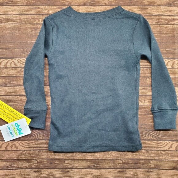 Two Piece Longsleeve Pajamas 18‎ Months Black Red Dog Holiday Winter Carters - Picture 6 of 8